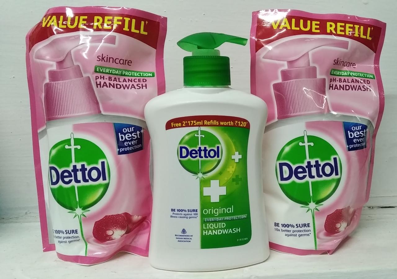 Dettol Liquid Handwash Dispenser Bottle Pump - Original Hand Wash- 200ml, Germ Defence Formula
